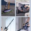 Homeika Cordless Vacuum Cleaner, 20Kpa Powerful Suction Vacuum with LED Display, 8 in 1 Lightweight Stick Vacuum Cleaner with 30 Min Runtime Detachable Battery for Carpet and Hard Floor Pet Hair Blue - 7