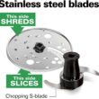 Hamilton Beach Stack & Snap Food Processor and Vegetable Chopper, BPA Free, Stainless Steel Blades, 12 Cup Bowl, 2-Speed 450 Watt Motor, Black (70725A) - 6