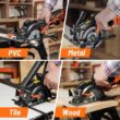 DOVAMAN Circular Saw, 5.8A Mini Circular Saw with Laser, 3500rpm, Metal Auxiliary Handle, Cutting Depth 1-11/16