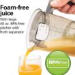 Hamilton Beach Juicer Machine, Centrifugal Extractor, Holds 40 oz. - 850W Motor, Silver Hamilton Beach Juicer Machine, Centrifugal Extractor, Big Mouth 3