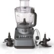 Ninja BN601 Professional Plus Food Processor, 1000 Peak Watts, 4 Functions for Chopping, Slicing, Purees & Dough with 9-Cup Processor Bowl, 3 Blades, Food Chute & Pusher, Silver - 1