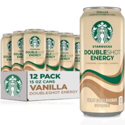 Starbucks Doubleshot Energy Espresso Coffee, Vanilla, 15 oz Cans (12 Pack) (Packaging May Vary)