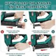 Electric Brad Nailer, NEU MASTER NTC0040 Electric Nail Gun/Staple Gun for Upholstery, Carpentry and Woodworking Projects, 1/4'' Narrow Crown Staples 200pcs and Nails 800pcs Included - 6