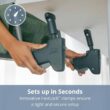 Chicco FastLock Hook-On High Chair, Portable High Chair for Babies and Toddlers, Sets up in Seconds | Black/Black - 3
