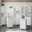 RiverRidge Somerset Two-Door Bathroom Storage, White Wall Cabinet, Color - 4