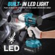 Seesii Cordless Electric Impact Wrench 1/2 inch for Car Home, 580Ft-lbs(800N.m) Brushless, 3300RPM High Torque Gun w/ 2x 4.0Ah Battery,Charger & 6 Sockets, WH710 - 8