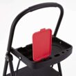 Rubbermaid RMS-3T 3-Step Steel Step Stool with Project Tray, 225-pound Capacity,Black - 5