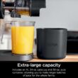 Ninja JC151 NeverClog Cold Press Juicer, Powerful Slow Juicer with Total Pulp Control, Countertop, Electric, 2 Pulp Functions, Dishwasher Safe, 2nd Generation, Charcoal - 9