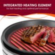 Elite Gourmet EMG6505G Smokeless Indoor Electric BBQ Grill Elite Gourmet EMG6505G Smokeless Indoor Electric BBQ Grill with Glass Lid, Dishwasher Safe, Nonstick, Adjustable Temperature, Fast Heat Up, Low-Fat Meals Easy to Clean Design - 3