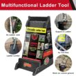 Ladder Leveler,Pitch Hopper, Ladder Stabilizer, Stair Ladder with Storage, Ladder Leveling Tool,Ladder Jacks,Easy to Use,Stable Platform for All Surfaces,Extension Ladder Accessories for Uneven Ground - 3