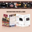 Overmont 2 in 1 Pre Seasoned Dutch Oven with Skillet Lid for Induction, Electric, Grill, Stovetop, BBQ, Camping (5 Quart) - 5