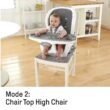 Ingenuity SmartClean Trio Elite 3-in-1 Convertible Baby High Chair, Toddler Chair, and Dining Booster Seat - Slate - 5