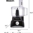 Hamilton Beach Food Processor & Vegetable Chopper for Slicing, Shredding, Mincing, and Puree, 8 Cup, Black - 8