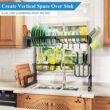 Over The Sink Dish Drying Rack, Adjustable (26.8