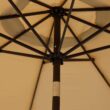 Blissun 9' Outdoor Market Patio Umbrella with Push Button Tilt and Crank, 8 Ribs (Tan) Blissun 9' Outdoor Market Patio Umbrella with Push Button Tilt and Crank, 8 Ribs (Tan) - 3