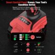 Bamse Impact Wrench Cordless, Brushless Power Impact Gun 21V, 1/2'', 4.0Ah Battery, 3200RPM & Max Torque 480 Ft-lbs (650N.m) with 4 Sockets, Electric Impact Driver for Car Tires and Home - 4