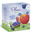 Plum Organics, Smoothie Mashups, Organic On-The-Go Squeeze Kids Snacks, Applesauce, Blueberry & Carrot, 3.17 Ounce Pouch (24 Total) Packaging May Vary - 1