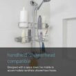 simplehuman Adjustable and Extendable Shower Caddy XL, Stainless Steel and Anodized Aluminum - 4