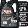 Castrol EDGE High Mileage 0W-20 Advanced Full Synthetic Motor Oil, 5 Quarts - 1