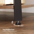 VASAGLE ALINRU Coat Rack with 3 Shelves, Stand with Hooks for Scarves, Bags and Umbrellas, Steel Frame, Industrial Style, Rustic Brown and Black ULCR80X - 9