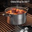 Cooks Standard Dutch Oven Casserole with Glass Lid, 7-Quart Classic Stainless Steel Stockpot, Silver - 4