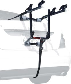 Allen Sports Deluxe 2-Bike Trunk Mount Rack, Model 102DB, Black/ Silver, 23 x 15 x 4 inches - 1