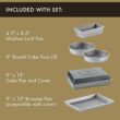 Calphalon Nonstick Bakeware Set, 10-Piece Set Includes Baking Sheet, Cookie Sheet, Cake Pans, Muffin Pan, and More, Dishwasher Safe, Silver - 3