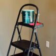 Rubbermaid RMS-3T 3-Step Steel Step Stool with Project Tray, 225-pound Capacity,Black - 7