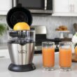 Effortless Citrus Juicing with Vinci's Hands-Free Electric Juicer Vinci Hands-Free Patented Electric Citrus Juicer 1-Button Easy Press Lemon Lime Orange Grapefruit Juice Squeezer Easy to Clean Juicer Machine, Black/Stainless Steel - 9
