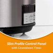 Crock-Pot Large 8 Quart Programmable Slow Cooker with Auto Warm Setting and Cookbook, Black Stainless Steel - 3