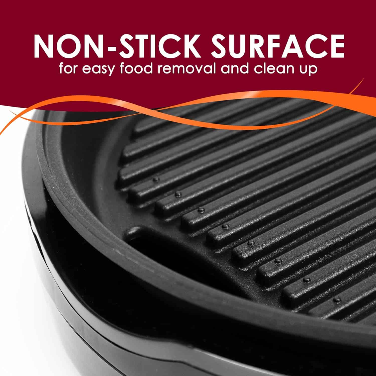 Elite Gourmet EMG6505G Smokeless Indoor Electric BBQ Grill Elite Gourmet EMG6505G Smokeless Indoor Electric BBQ Grill with Glass Lid, Dishwasher Safe, Nonstick, Adjustable Temperature, Fast Heat Up, Low-Fat Meals Easy to Clean Design - 5