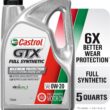 Castrol GTX Full Synthetic 0W-20 Motor Oil, 5 Quarts - 1