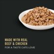 Purina Pro Plan Gravy Beef & Chicken Entree Wet Cat Food, 3 oz., Case of 24