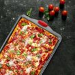 Nonstick Baking Sheet Tray Set of 3 - These Cookie Sheet Pans are Non-toxic, Dent, Warp, and Rust Resistant. Made with Heavy Gauge Carbon Steel for Oven Baking Sheets. - 3
