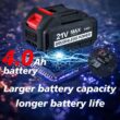 AOBEN 21V Cordless Impact Wrench Powerful Brushless Motor with 1/2