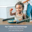 Chicco FastLock Hook-On High Chair, Portable High Chair for Babies and Toddlers, Sets up in Seconds | Black/Black - 2