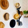 PREMIUM RACKS Coat Rack & Hat Rack - Modern Design - Wall Mounted - Stylish - (Black) - 3