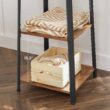 VASAGLE ALINRU Coat Rack with 3 Shelves, Stand with Hooks for Scarves, Bags and Umbrellas, Steel Frame, Industrial Style, Rustic Brown and Black ULCR80X - 5