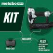 Metabo HPT Brad Nailer Kit | Pro Preferred Brand of Pneumatic Nailers | 18 Gauge | Accepts 5/8 to 2-Inch Brad Nails | Ideal for Trim Work, Furniture Building & Other Finish Applications | NT50AE2 - 4
