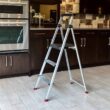 Rubbermaid RMA-3 3-Step Lightweight Aluminum Step Stool with Project Top, 225-pound Capacity - 8