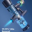 Homeika Cordless Vacuum Cleaner, 20Kpa Powerful Suction Vacuum with LED Display, 8 in 1 Lightweight Stick Vacuum Cleaner with 30 Min Runtime Detachable Battery for Carpet and Hard Floor Pet Hair Blue - 5