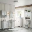 RiverRidge Somerset Two-Door Bathroom Storage, White Wall Cabinet, Color - 3