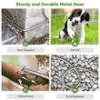 Metal Garden Hose 100FT, Stainless Steel Heavy Duty Water Hose With 10 Function Nozzle