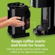 Hamilton Beach One Press Programmable Dispensing Drip Coffee Maker with 12 Cup Internal Brew Pot, Removable Water Reservoir, Black Next Gen (47600) - 3