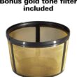 Hamilton Beach FlexBrew Trio 2-Way Coffee Maker, Compatible with K-Cup Pods or Grounds, Single Serve & Full 12c Pot, Permanent Gold-Tone Filter, Black & Silver - 7