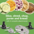 Hamilton Beach Stack & Snap Food Processor and Vegetable Chopper, BPA Free, Stainless Steel Blades, 14 Cup + 4-Cup Mini Bowls, 3-Speed 500 Watt Motor, Black (70585) - 6