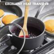 GreenPan Chatham Hard Anodized Healthy Ceramic Nonstick, 3QT Saucepan Pot with Lid, PFAS-Free, Dishwasher Safe, Oven Safe, Gray - 5
