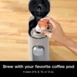Ninja PB041ST Pods & Grounds Single-Serve Coffee Maker, K-Cup Pod Compatible, 56-oz. Reservoir, 6-oz. Cup to 24-oz. Travel Mug Brew Sizes, Iced Coffee Maker, Stone - 4