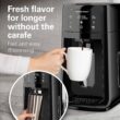 Hamilton Beach One Press Programmable Dispensing Drip Coffee Maker with 12 Cup Internal Brew Pot, Removable Water Reservoir, Black Next Gen (47600) - 2