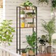 HOOBRO Over The Toilet Storage, 3-Tier Industrial Bathroom Organizer, Shelves with Adjustable Feet, Easy to Assembly, Rustic Brown BF41TS01 - 4